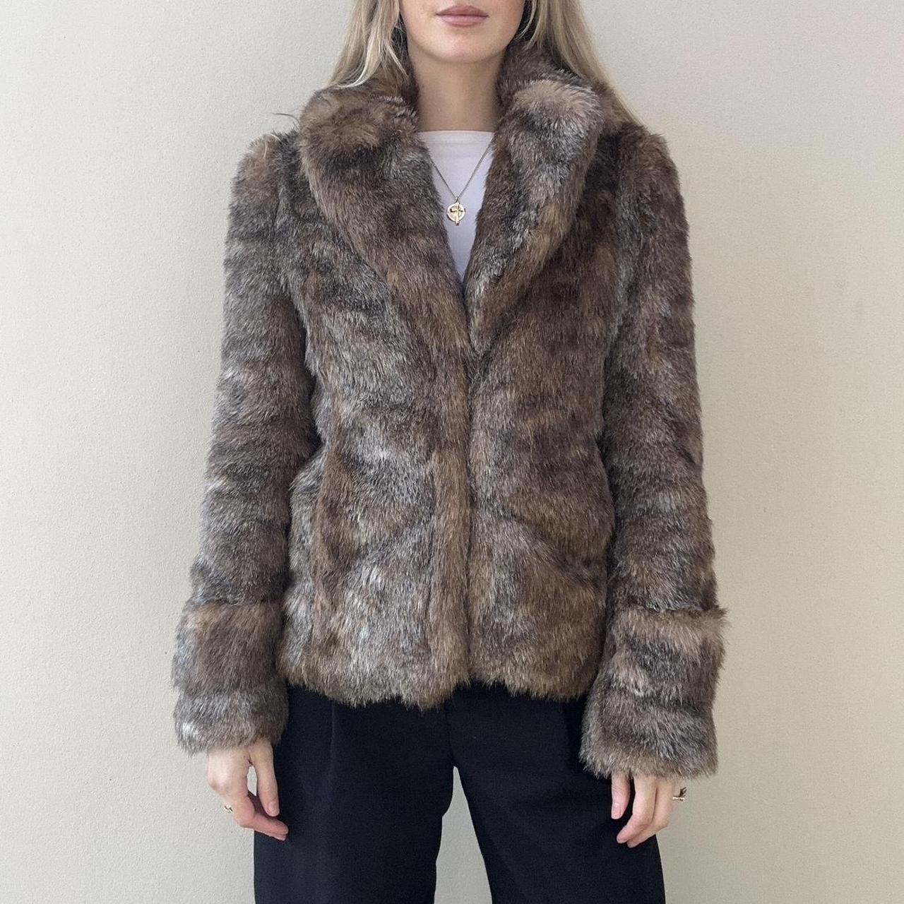 Faux fur coat