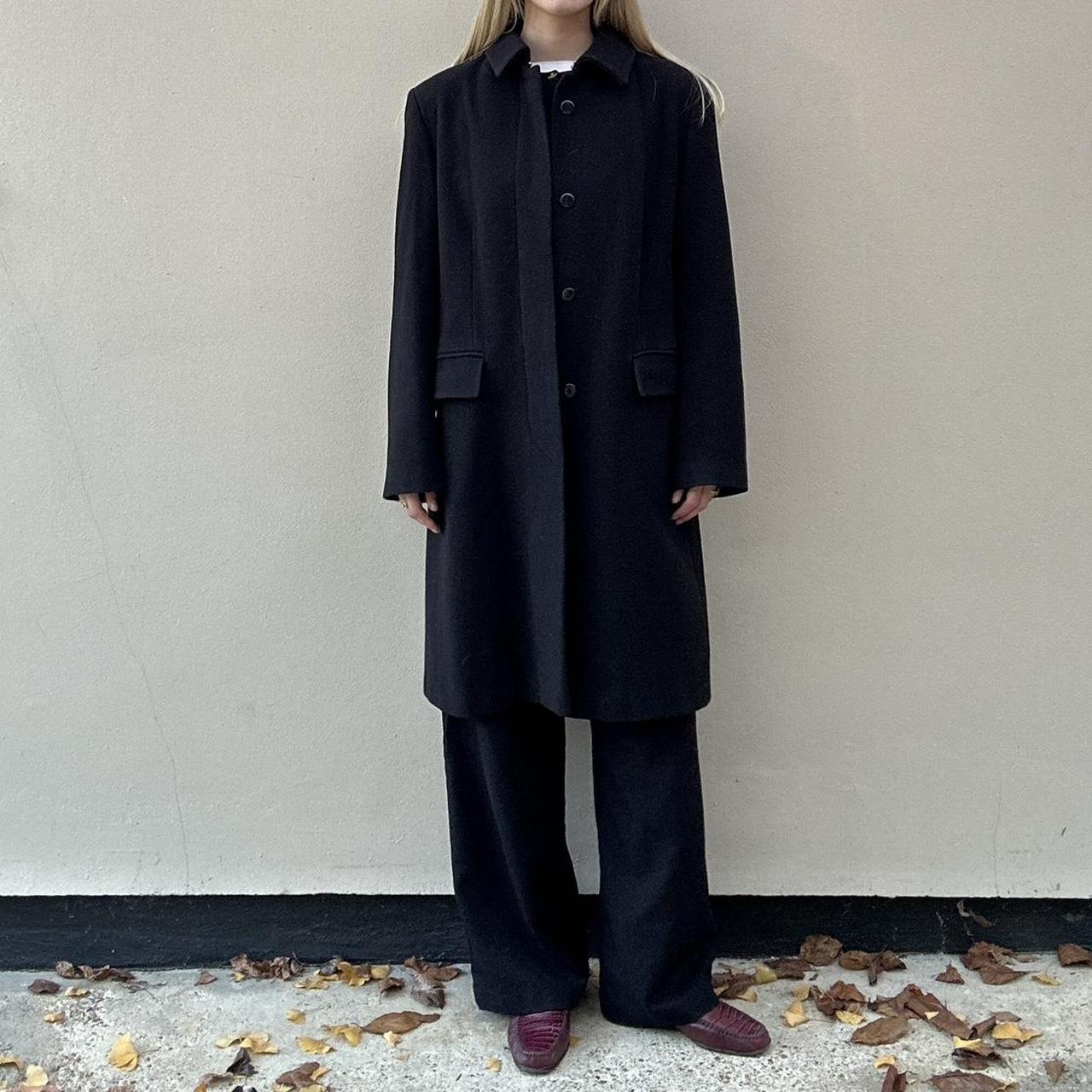 Vintage black wool coat