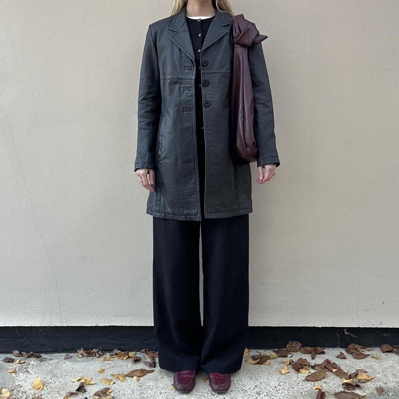 Vintage 00s leather blazer