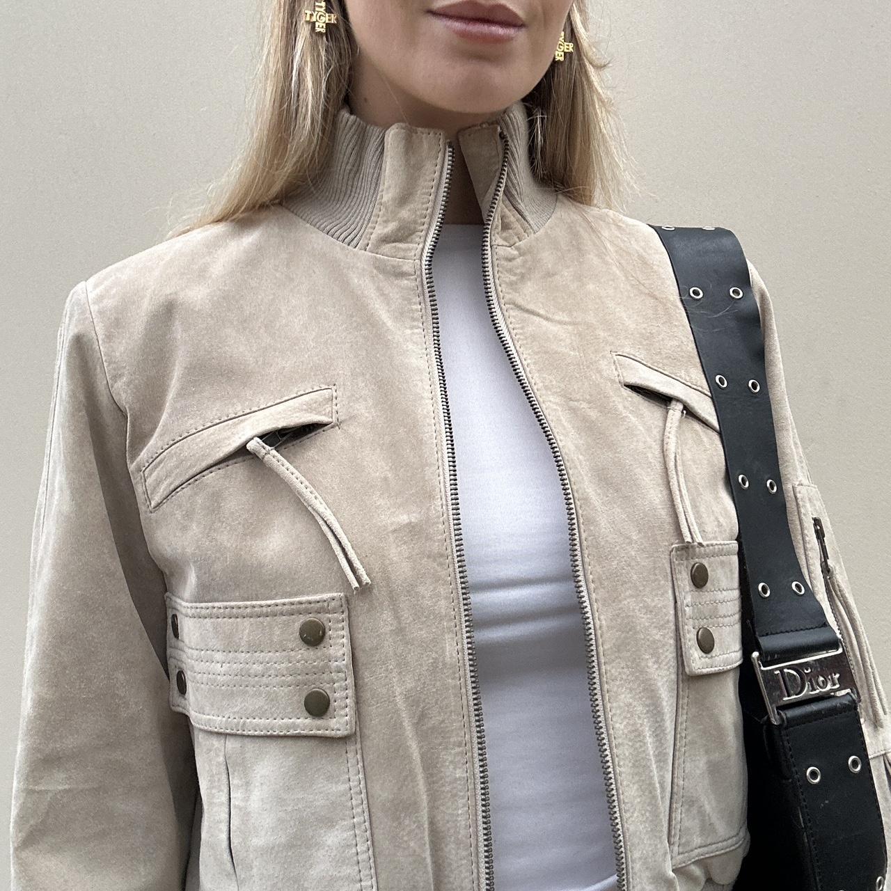 Vintage 00s suede bomber
