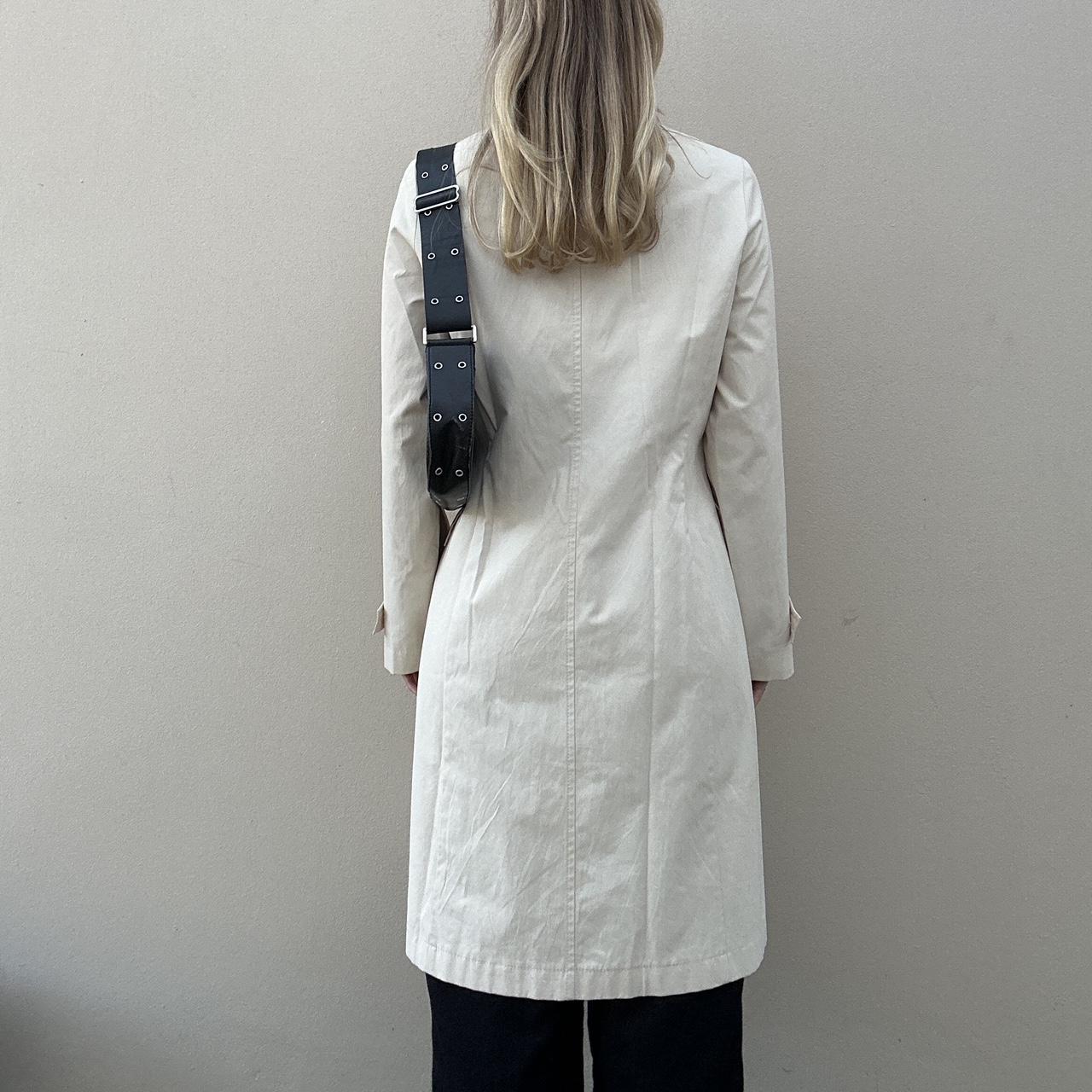 Vintage 00s butter yellow trench coat