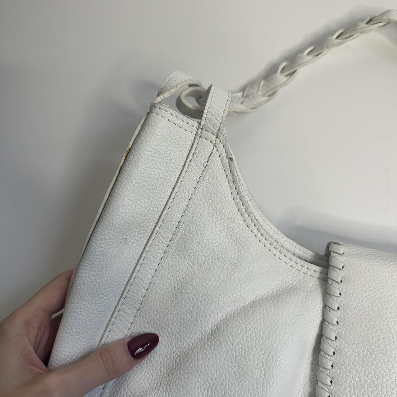 Vintage 00s white leather bag