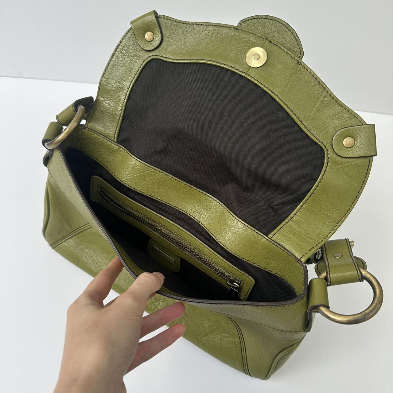 Vintage jaeger olive bag
