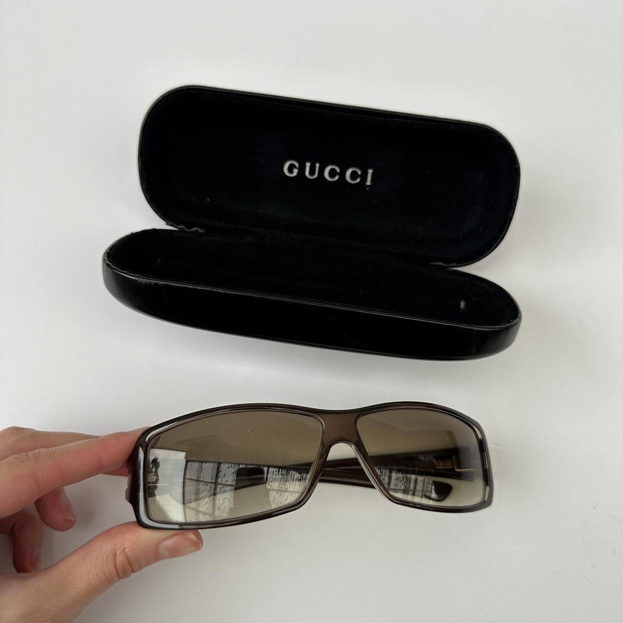 Vintage 00s olive gucci sunglasses