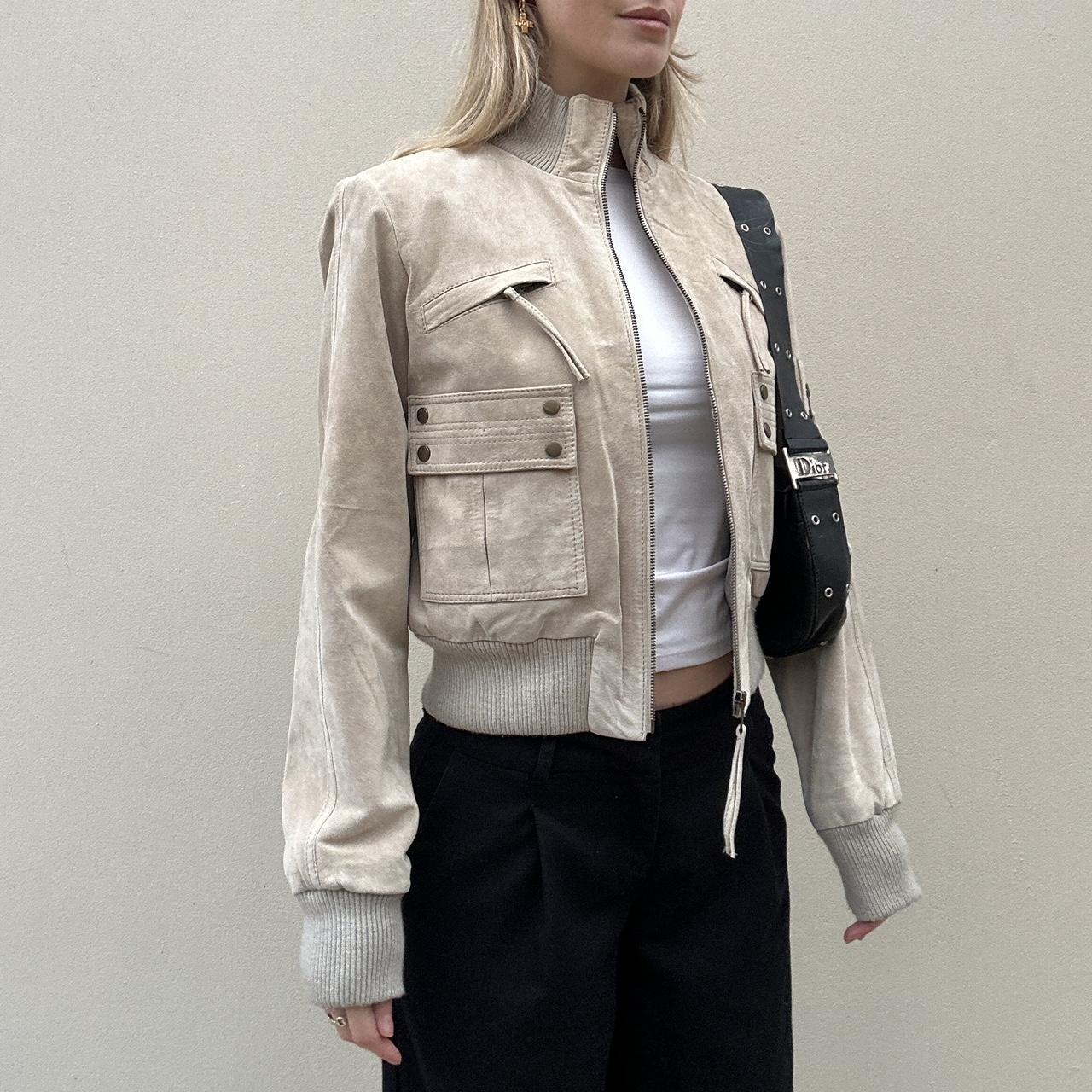Vintage 00s suede bomber
