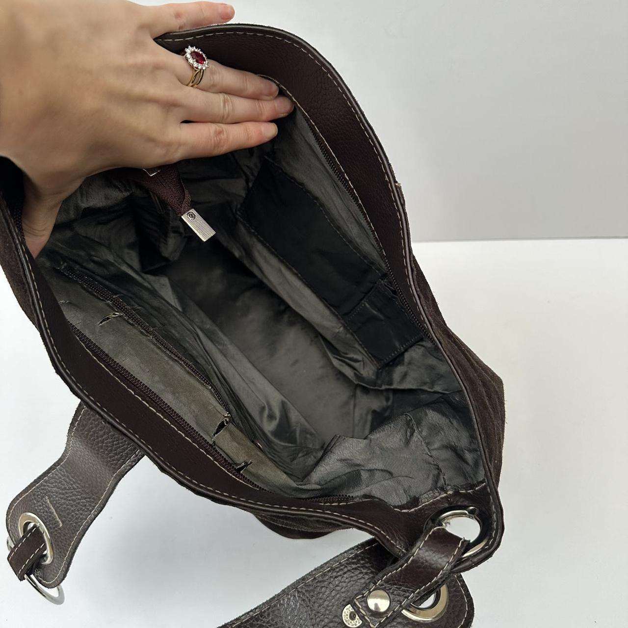 Vintage brown suede bag