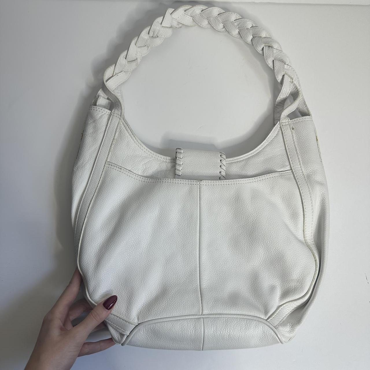 Vintage 00s white leather bag