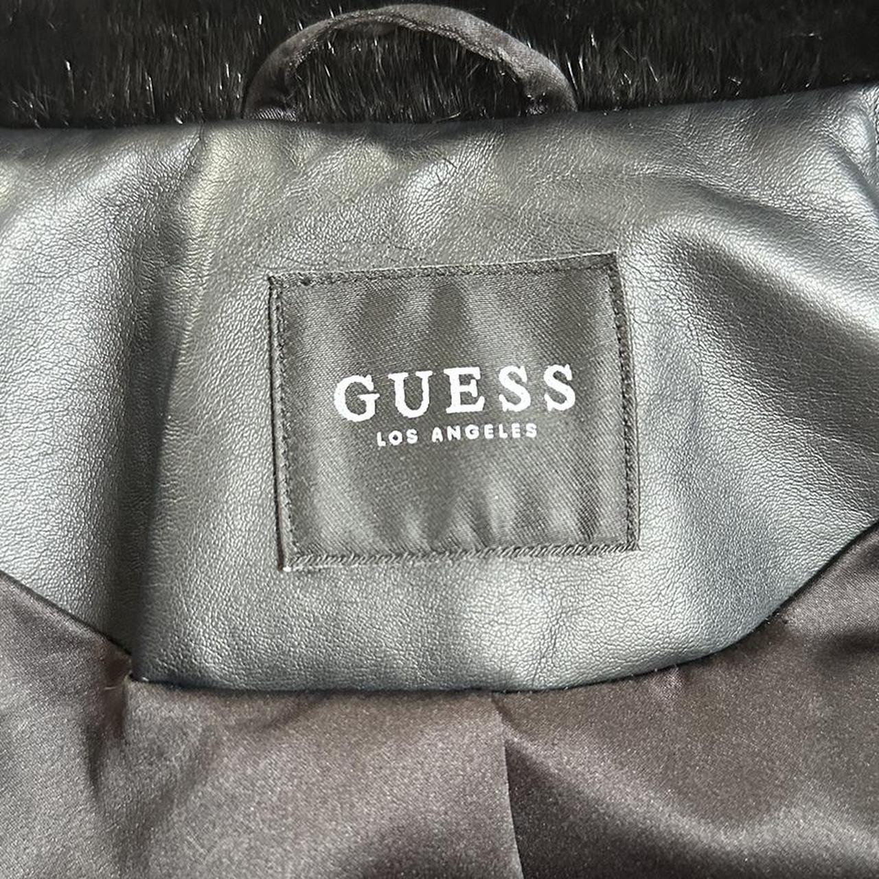 Vintage 00s Guess Faux Pony Hair Coat