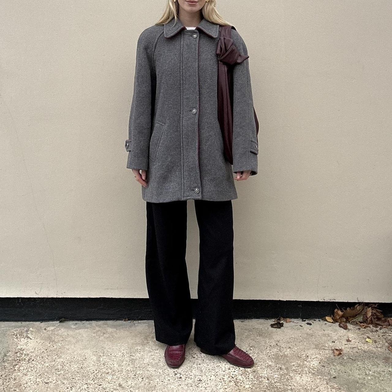 Vintage 90s Grey wool & cashmere coat