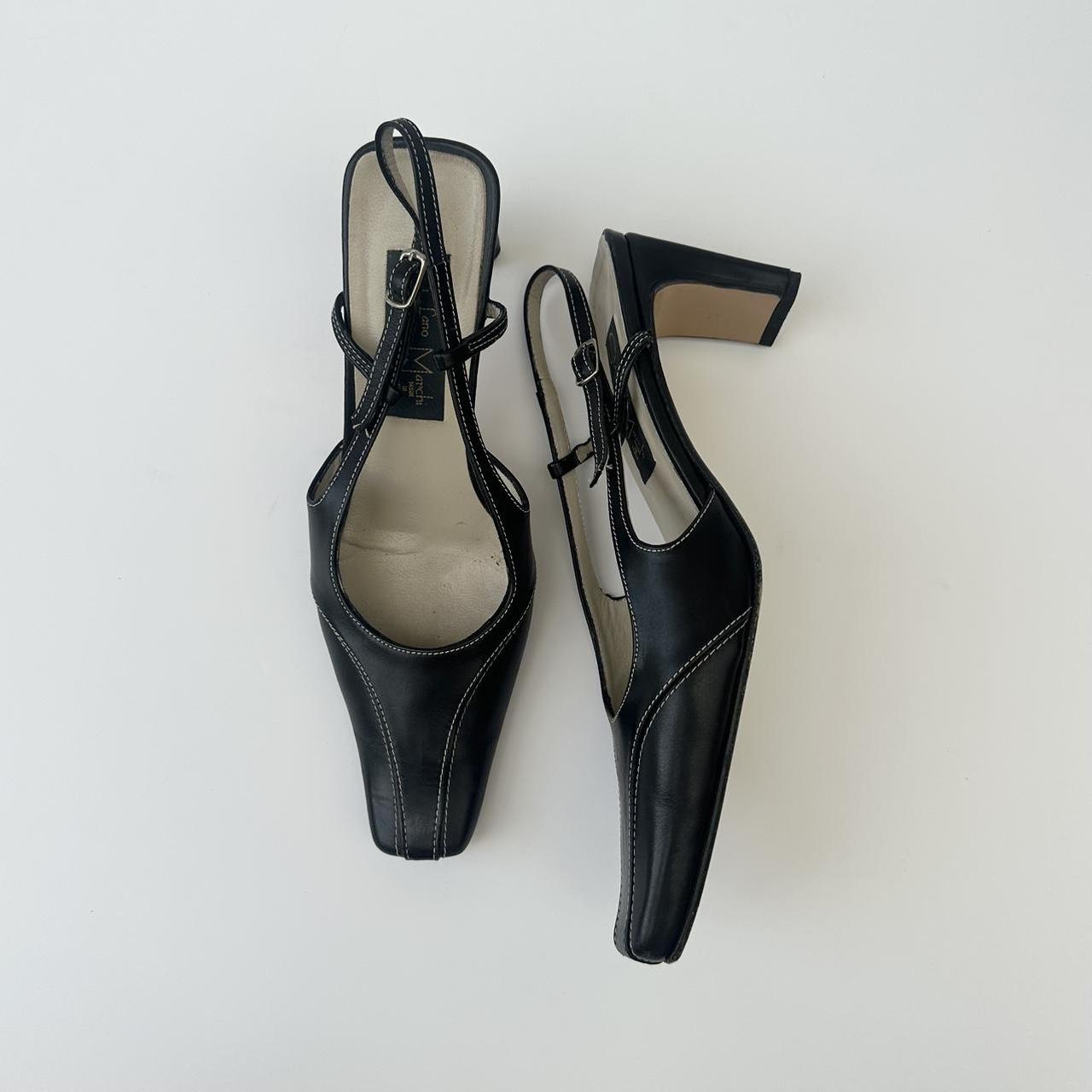 Stefano Marchi sling back heels