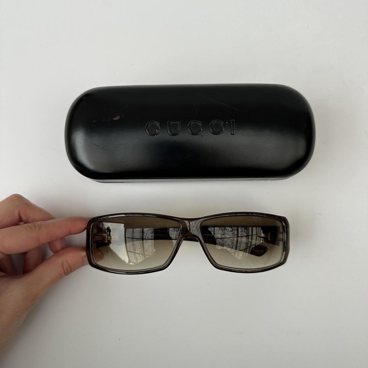 Vintage 00s olive gucci sunglasses