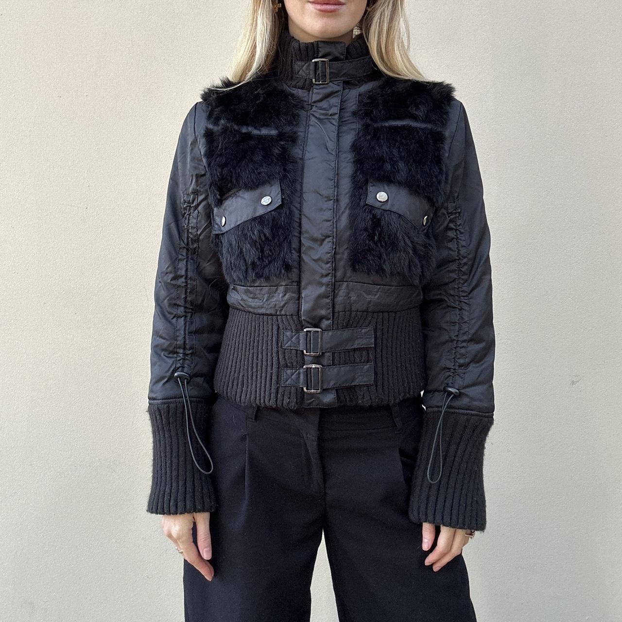 Vintage 00s fur puffer jacket