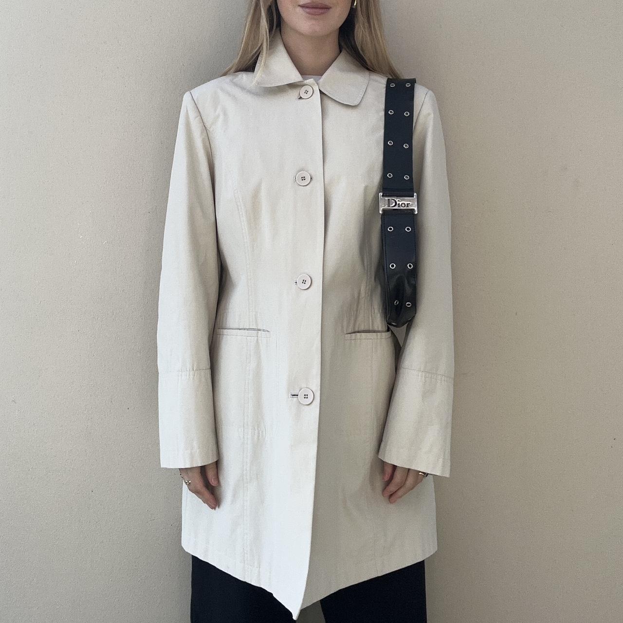 Cream trench coat