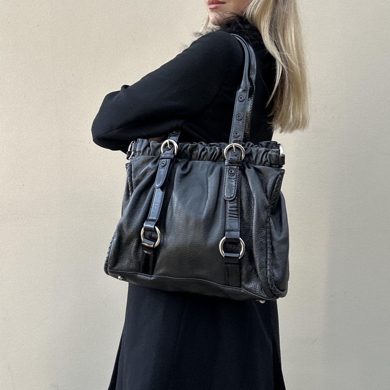 Vintage 90s leather handbag