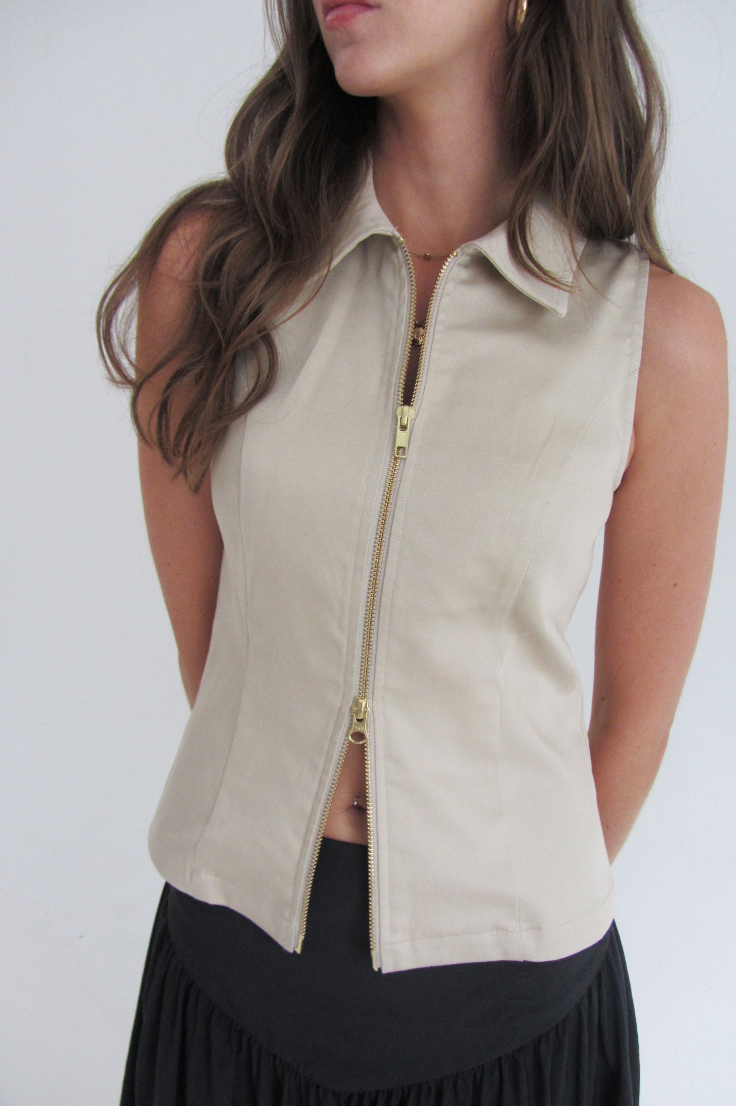 The Chloe Top in Buttermilk