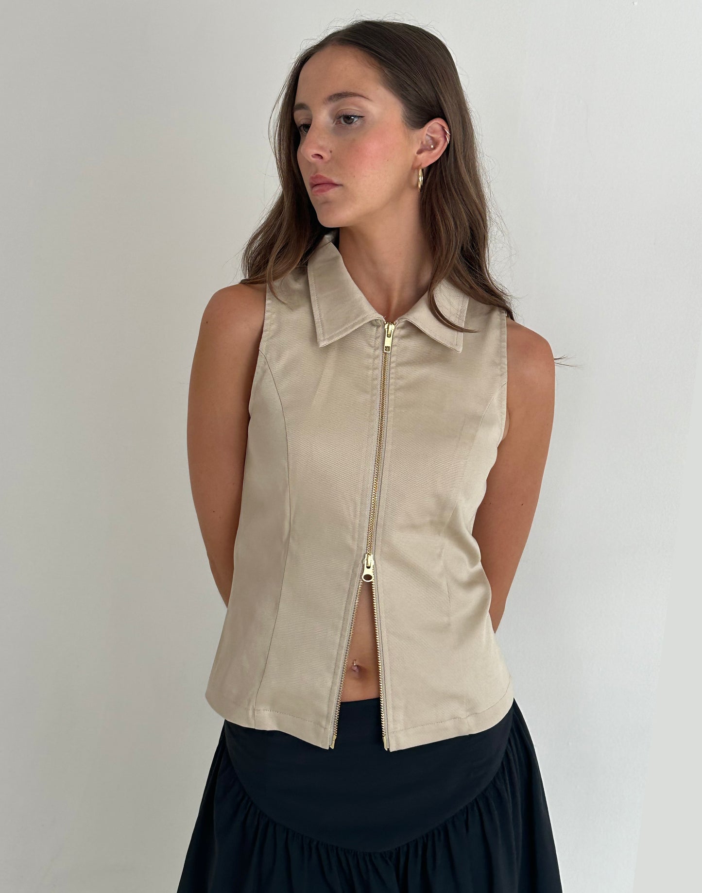 The Chloe Top in Buttermilk