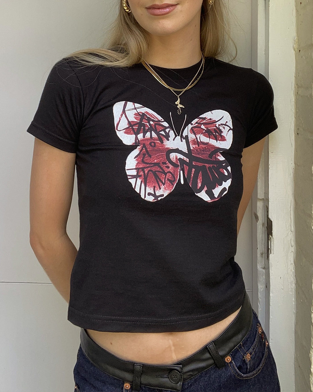 Butterfly Graffiti baby tee