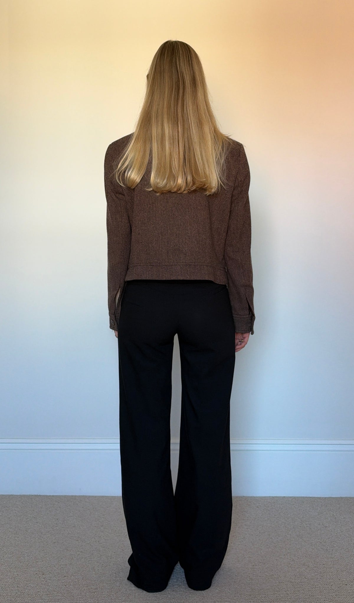 Vintage brown herringbone jacket