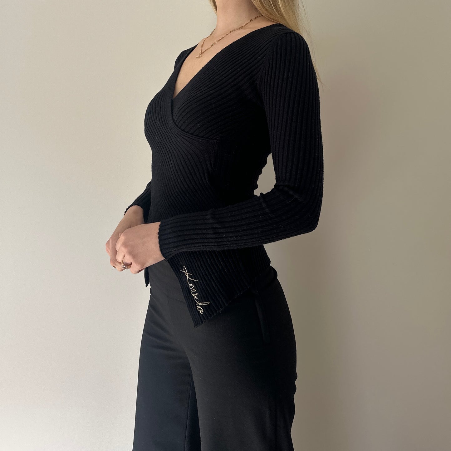 Vintage criss-cross jumper