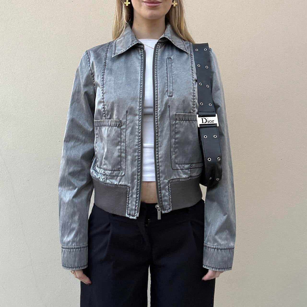 Vintage 00s satin bomber jacket