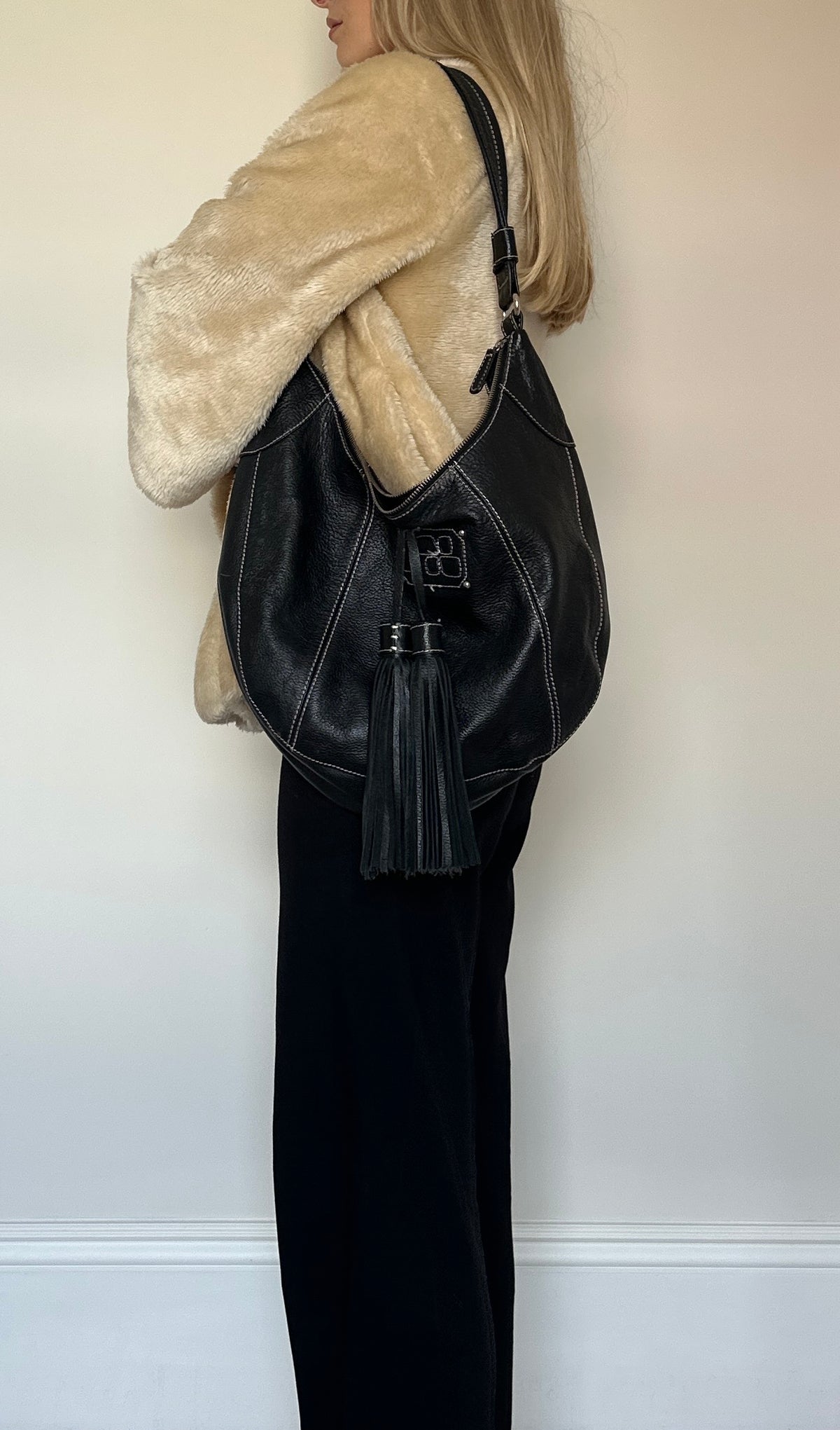 Vintage Tassle Leather Bag