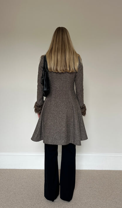 Vintage Tweed Afghan Jacket
