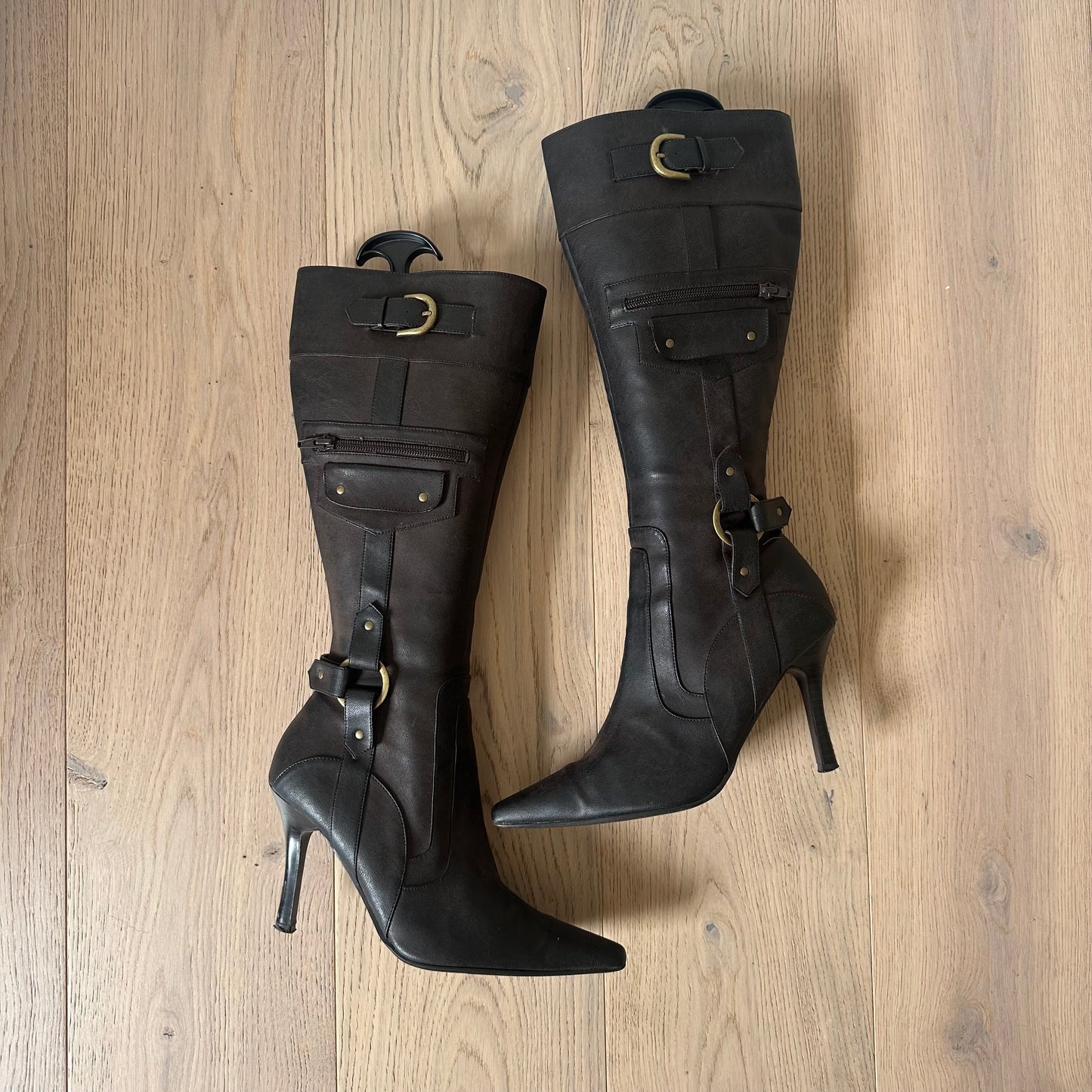 Vintage buckle boots