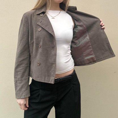 Vintage mink double breasted jacket