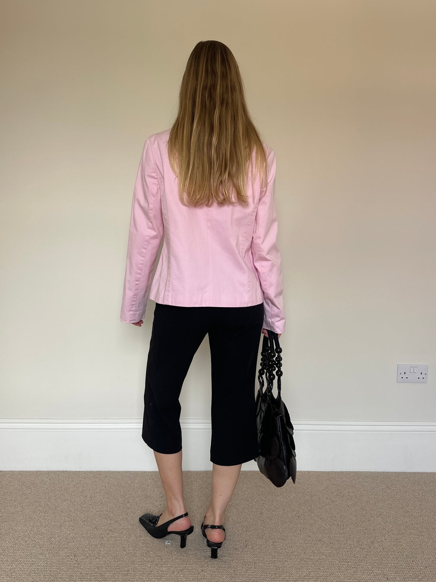 Vintage pink double breasted jacket