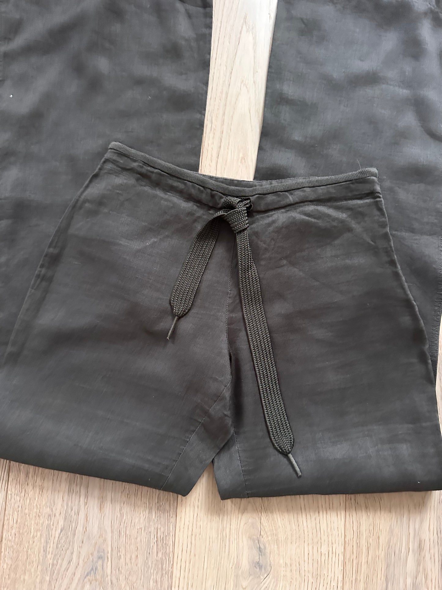 SALE vintage khaki linen trousers
