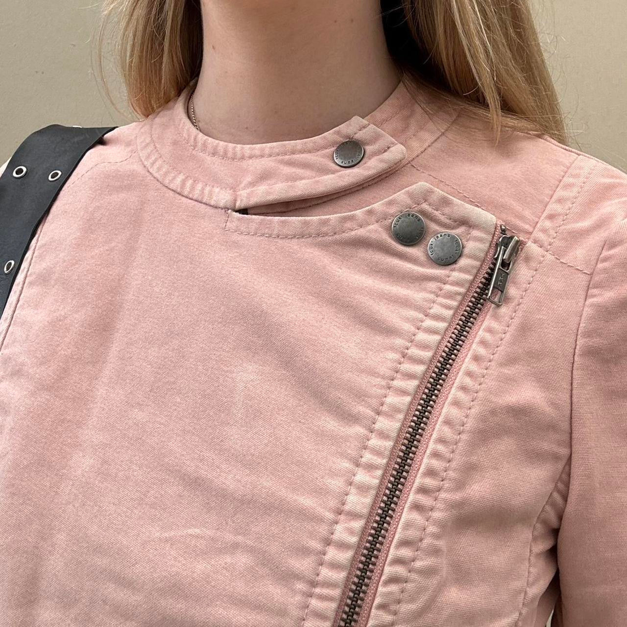 Vintage FCUK pink asymmetrical jacket