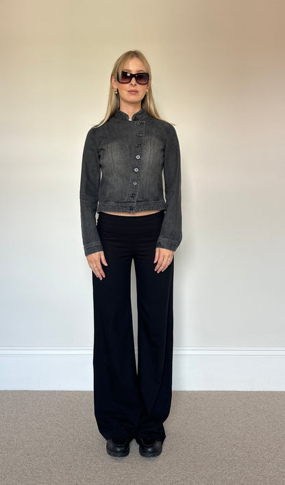 Vintage Asymmetrical Denim Jacket