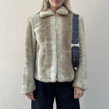 Vintage 90s faux fur jacket