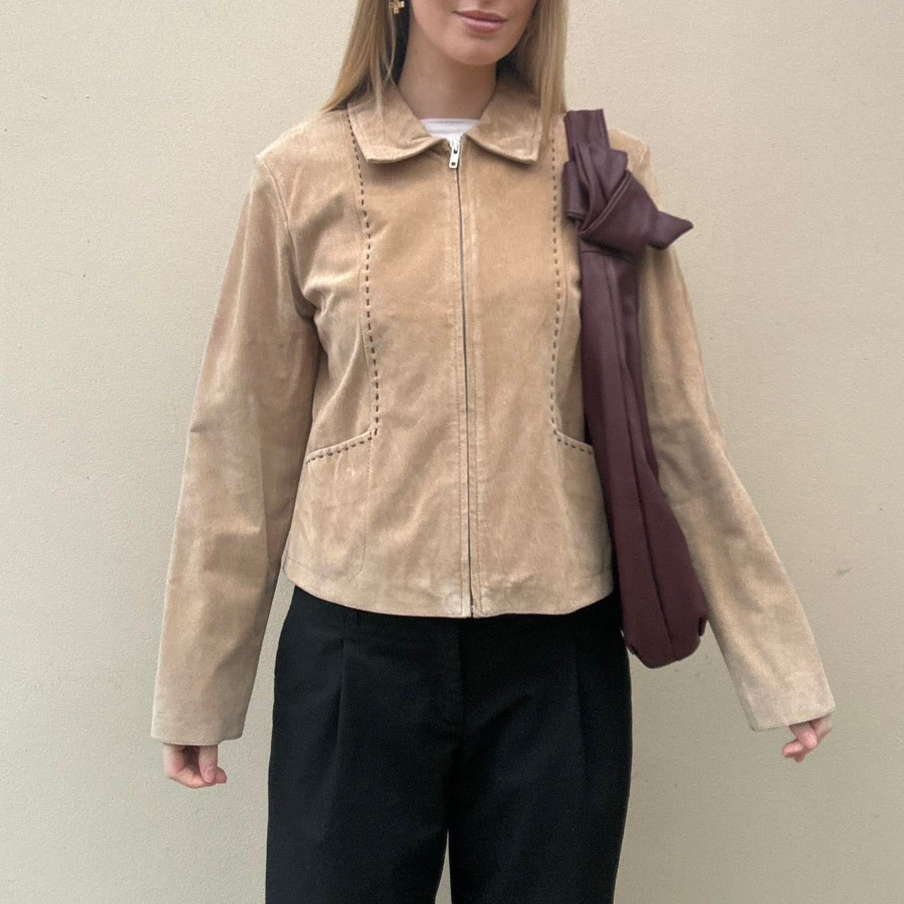 Vintage Tan suede jacket