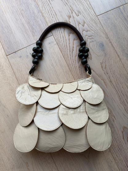 Vintage cream disc bag