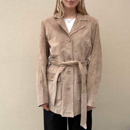 Vintage camel suede jacket