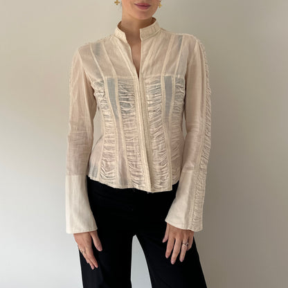 Vintage cream blouse