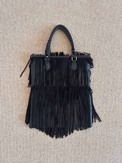 Vintage Tassle suede bag