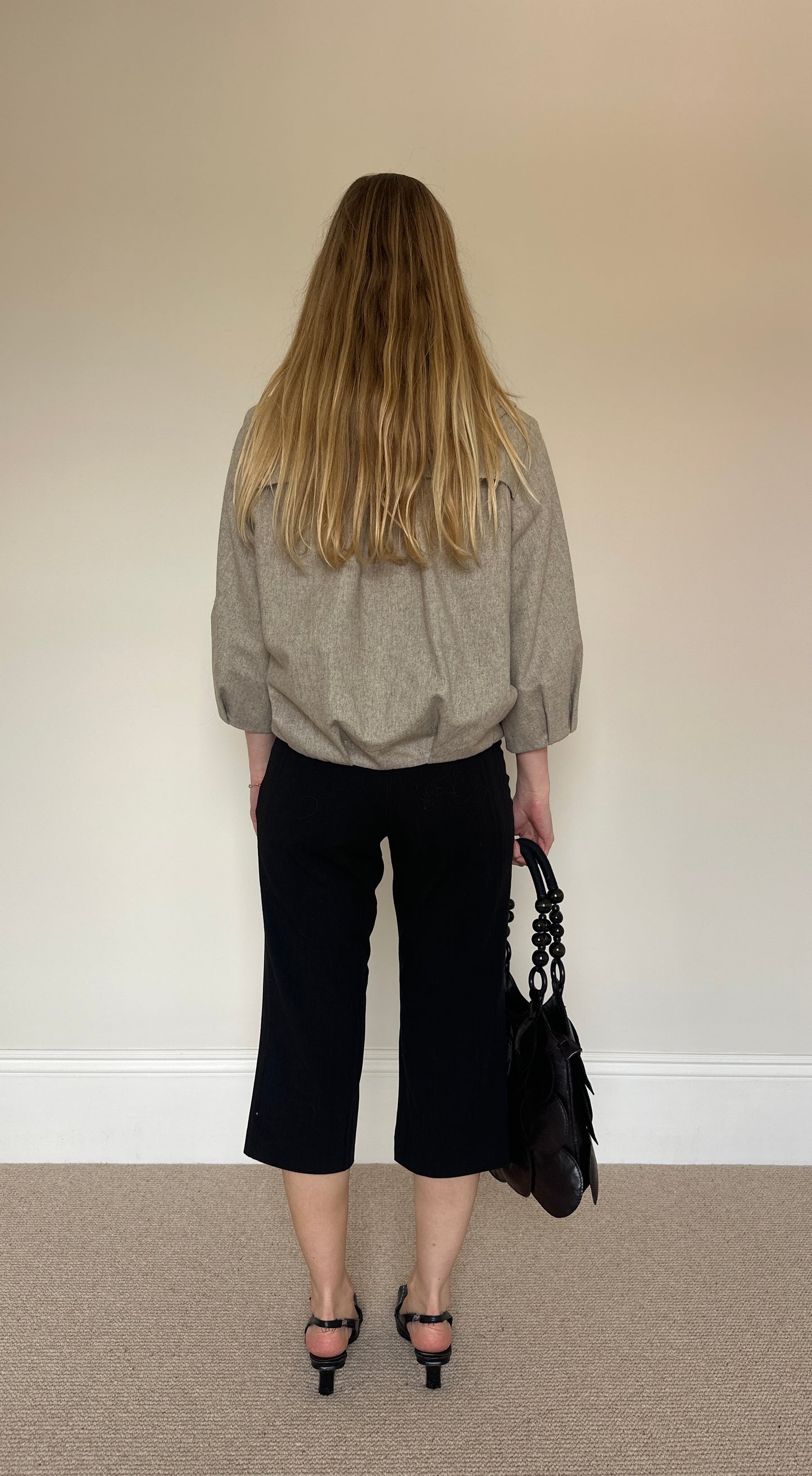 Vintage grey pea coat