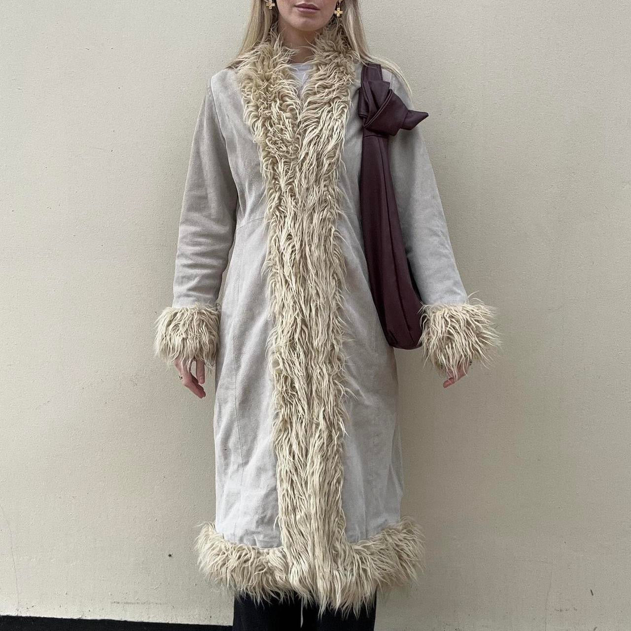 Vintage 00s afghan coat