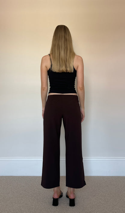 Brown capri trousers