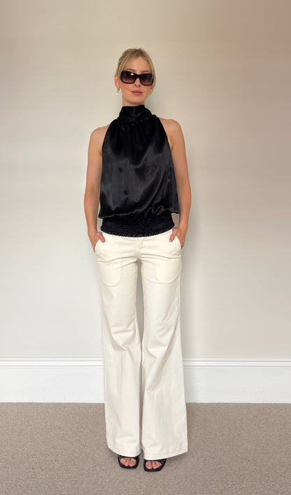Vintage Satin Halter Top