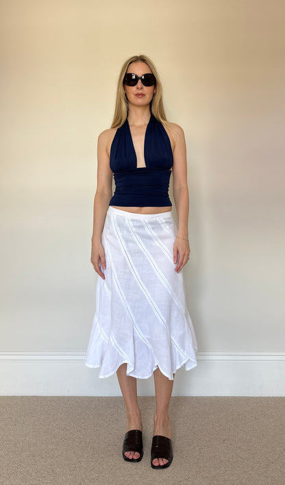 Vintage white floaty skirt
