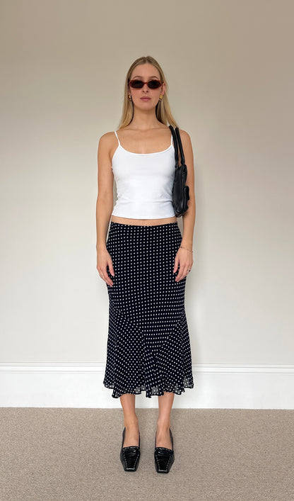 Vintage Polka Dot Skirt