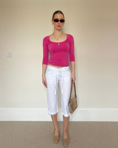 Vintage white Capri trousers