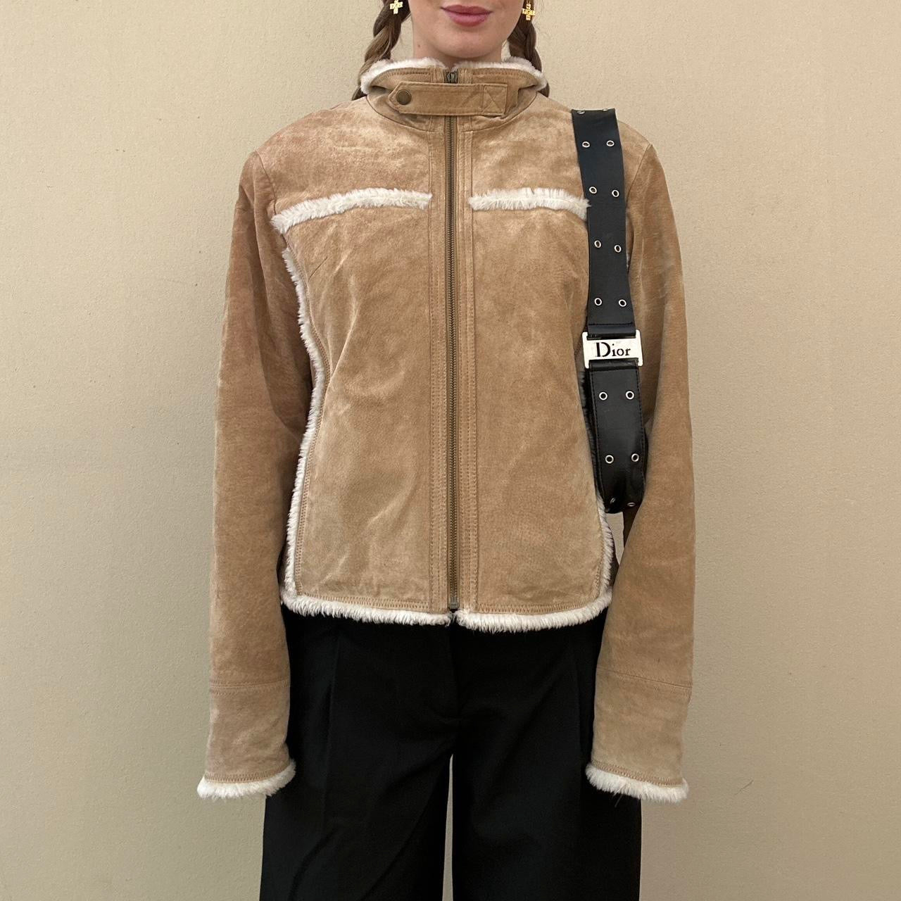 Vintage 00s suede & Sherpa jacket