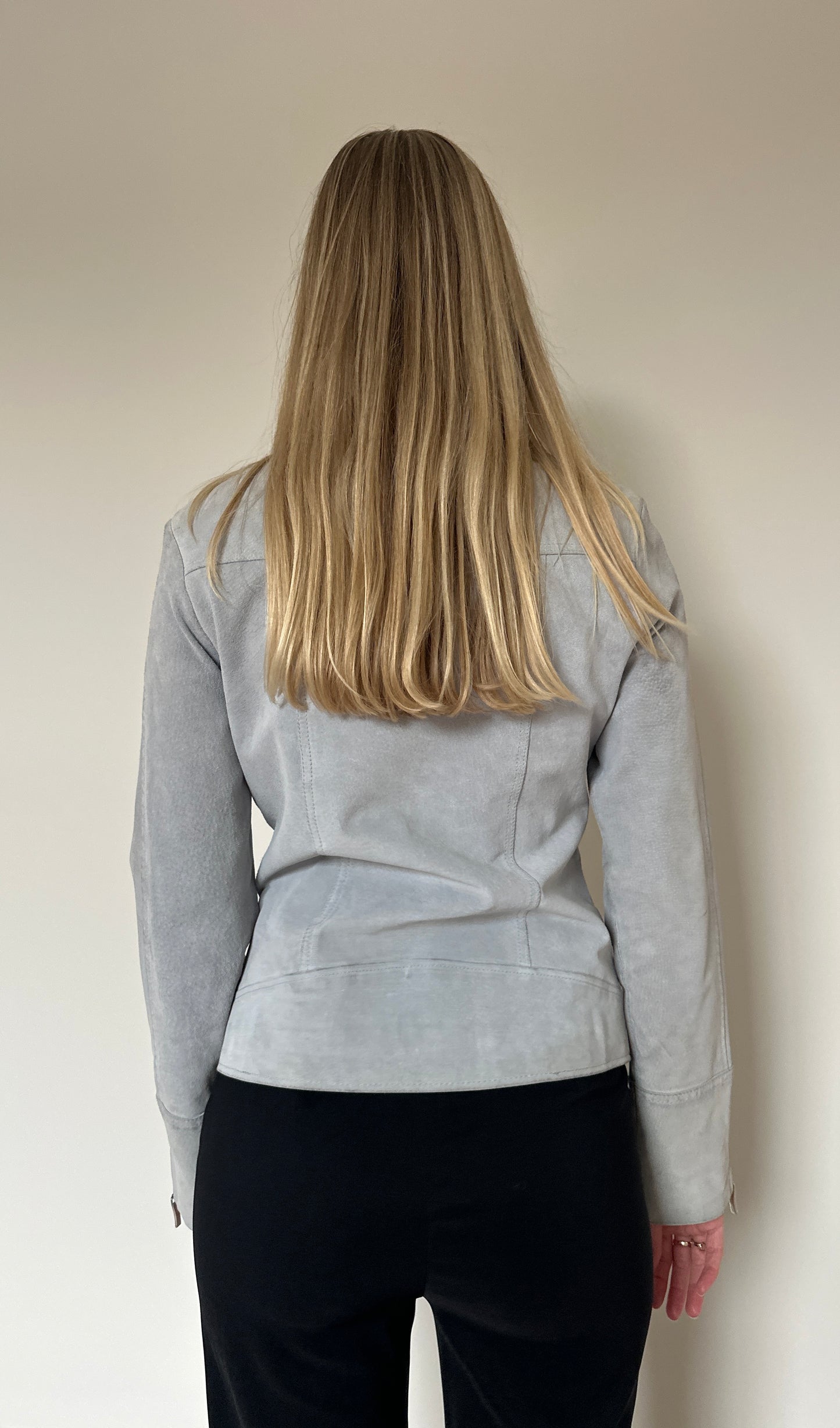 Vintage Blue Suede Jacket