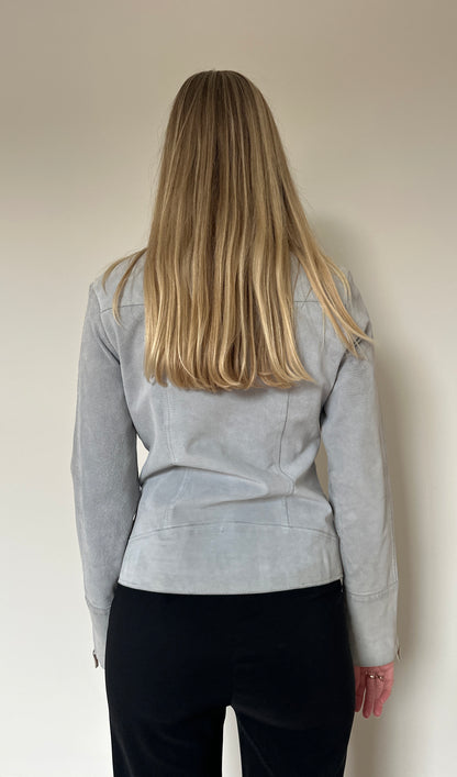 Vintage Blue Suede Jacket