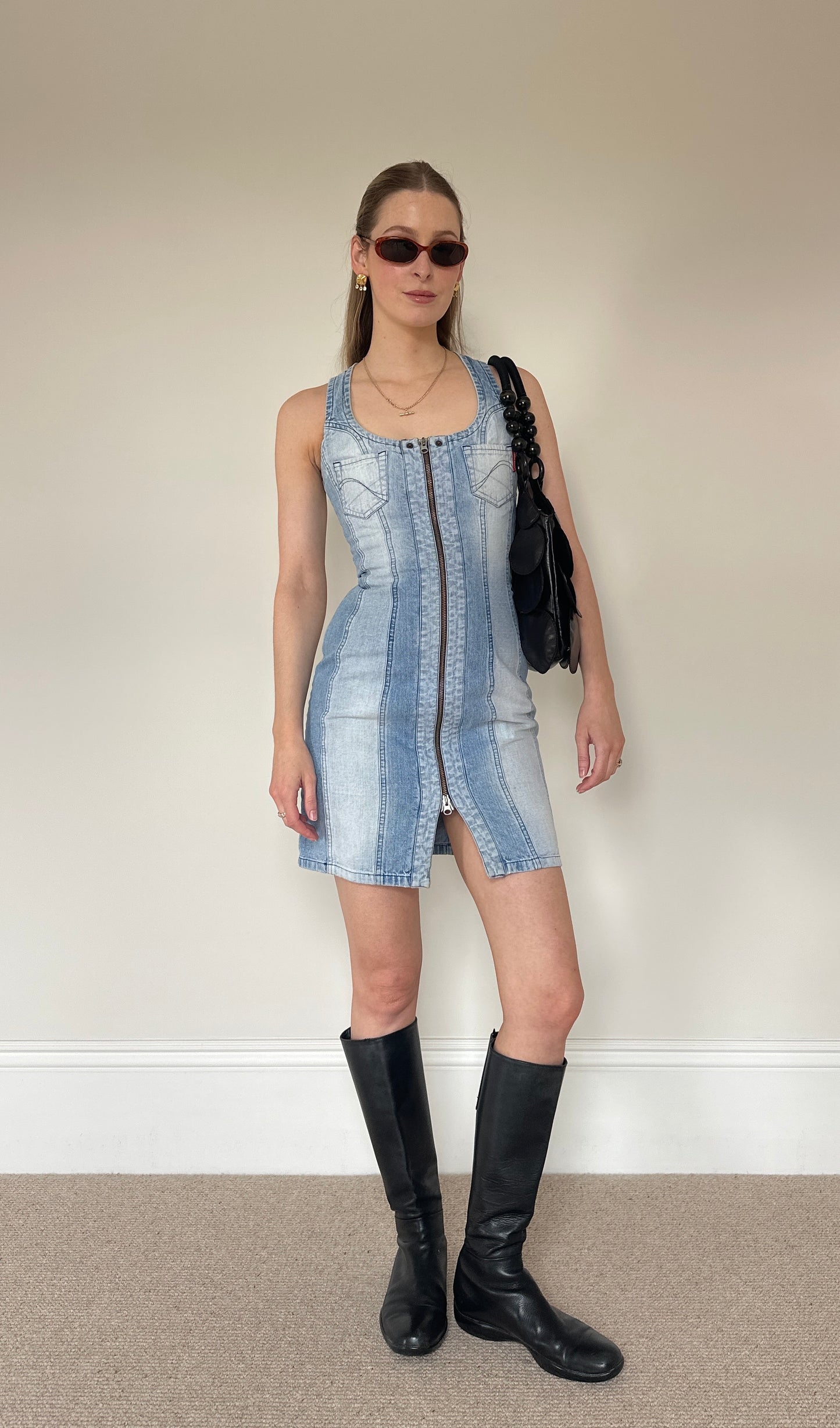 Vintage denim dress