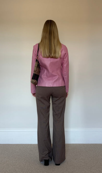 Vintage pink leather jacket